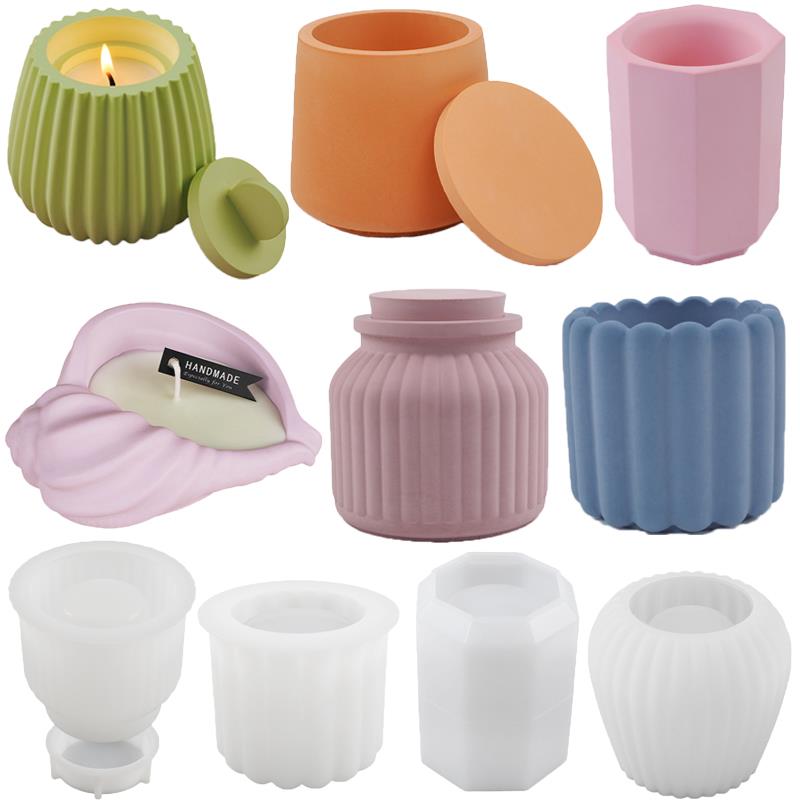 Candle Making Supplies Jars - 시멘트 석고 컵 향기 나는 양초