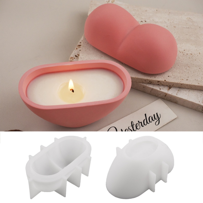 Candle Vessel Supplies - DIY 하트 모양 캔들 용기 실리콘