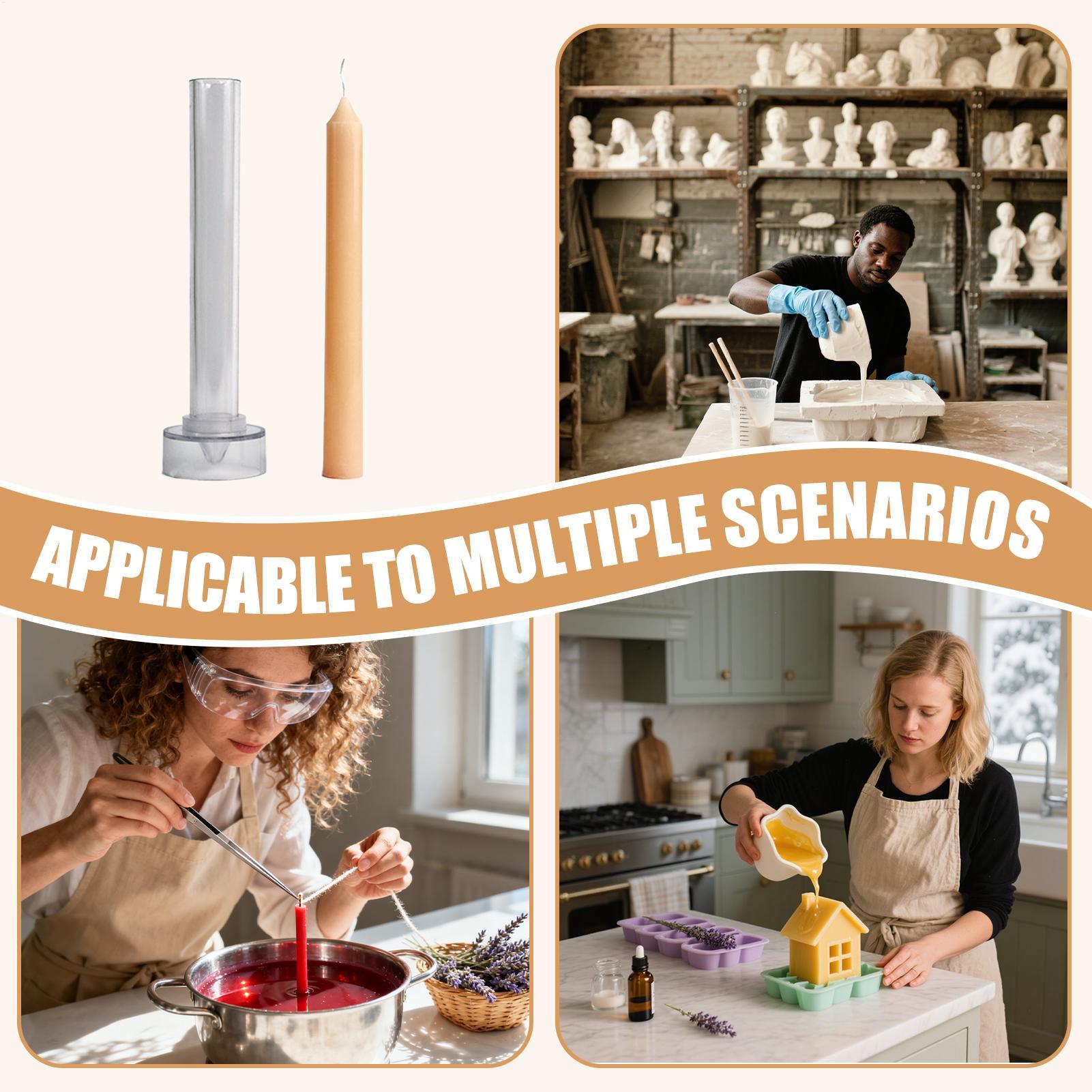 Candle Supplies Beeswax - 양초 금형 테이퍼 밀랍 양초 만들기