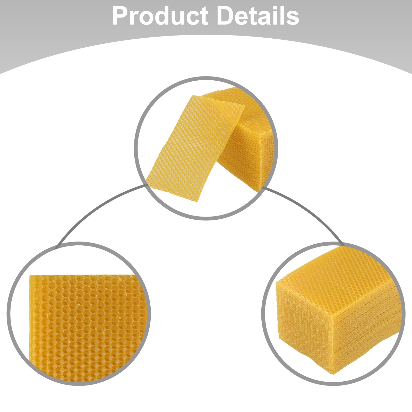 Candle Supplies Beeswax - 벌집 기초용 밀랍 시트 30개입, 공예