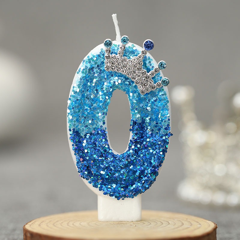 창의적인 공작새 블루 크라운 디지털 생일 양초 - 파티 - Candle Supplies In 리뷰 및 가격