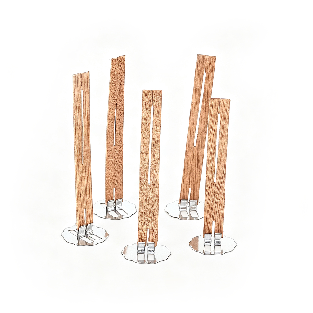 5pcs 천연 슬롯형 나무 양초 심지 금속 베이스 서스 - Candle Supplies Beeswax 리뷰 및 가격
