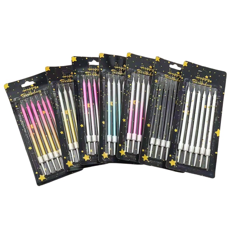 30/50 상자 그라디언트 색상 생일 촛불 케이크 베이 - Candle Supplies In 리뷰 및 가격