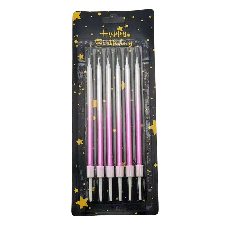 30/50 상자 그라디언트 색상 생일 촛불 케이크 베이 - Candle Supplies In 리뷰 및 가격