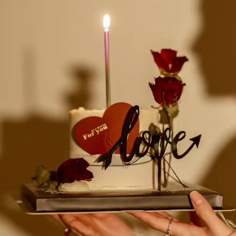 30/50 상자 그라디언트 색상 생일 촛불 케이크 베이 - Candle Supplies In 리뷰 및 가격