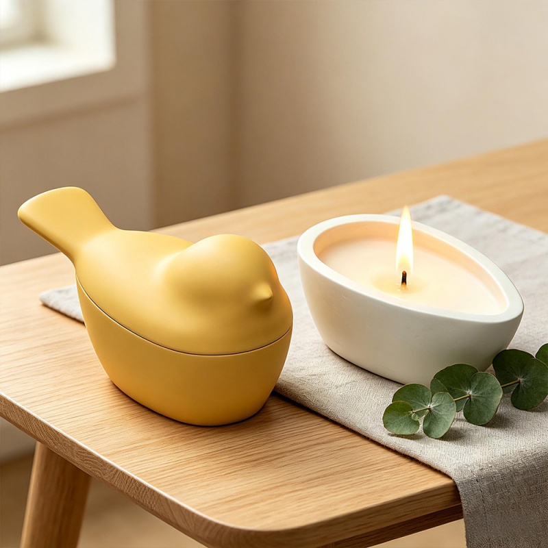 창의적인 새 모양 양초 용기 실리콘 몰드 DIY 공예  - Candle Vessel Supplies 리뷰 및 가격