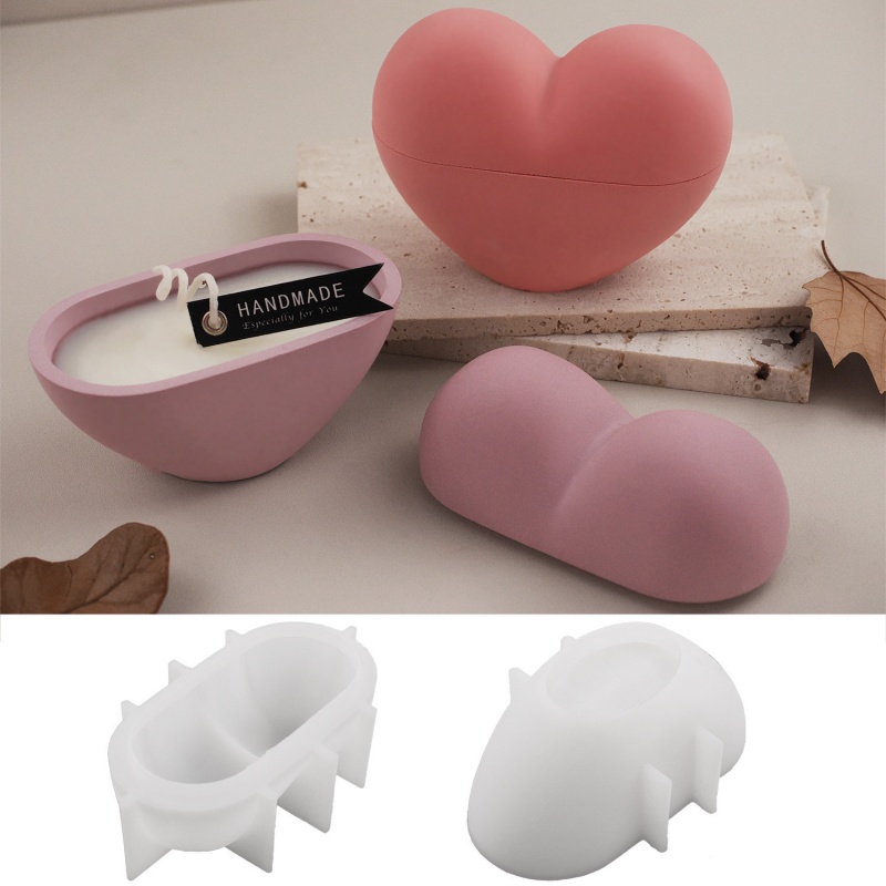 DIY 하트 모양 캔들 용기 실리콘 몰드 발렌타인데이  - Candle Vessel Supplies 리뷰 및 가격