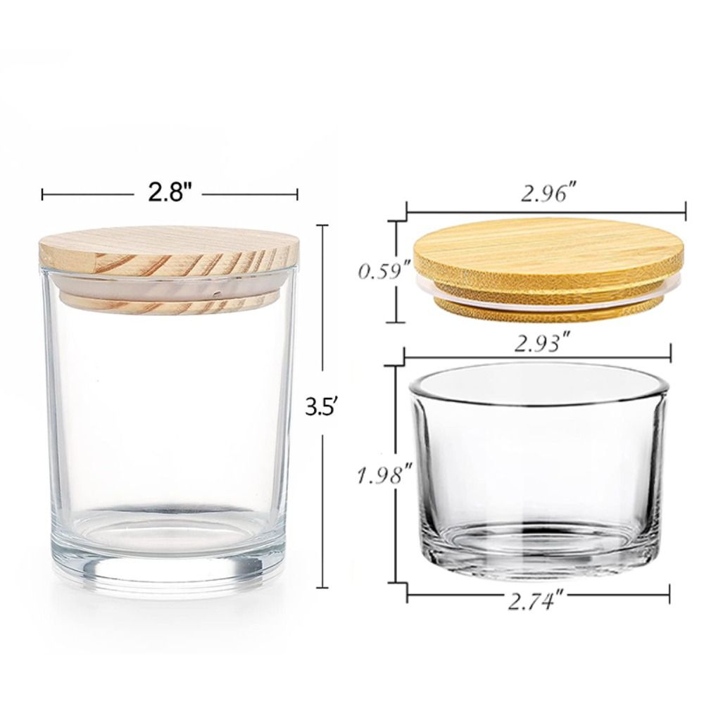 투명 유리 캔들 용기 소형 넓은 입구 빈 캔들 컨테이너 - Candle Making Supplies Jars 리뷰 및 가격