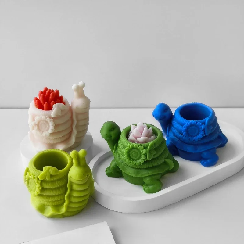 거북이 달팽이 캔들스틱 실리콘 몰드 DIY 다육식물 화 - Candle Quotes 리뷰 및 가격