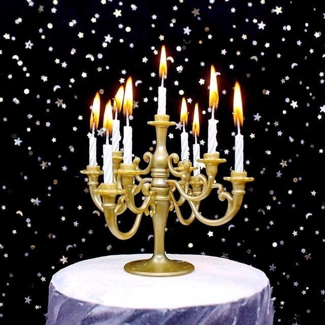 2026 9개/세트 양초와 캔들스틱 브래킷 케이크 토퍼 - Candle Quotes 리뷰 및 가격