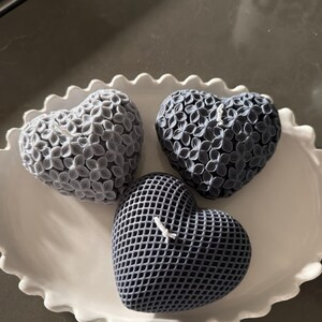 2PCS 사랑 양초 몰드 3D 꽃 사랑 디자인 DIY  - Candle Fragrance Supplies 리뷰 및 가격