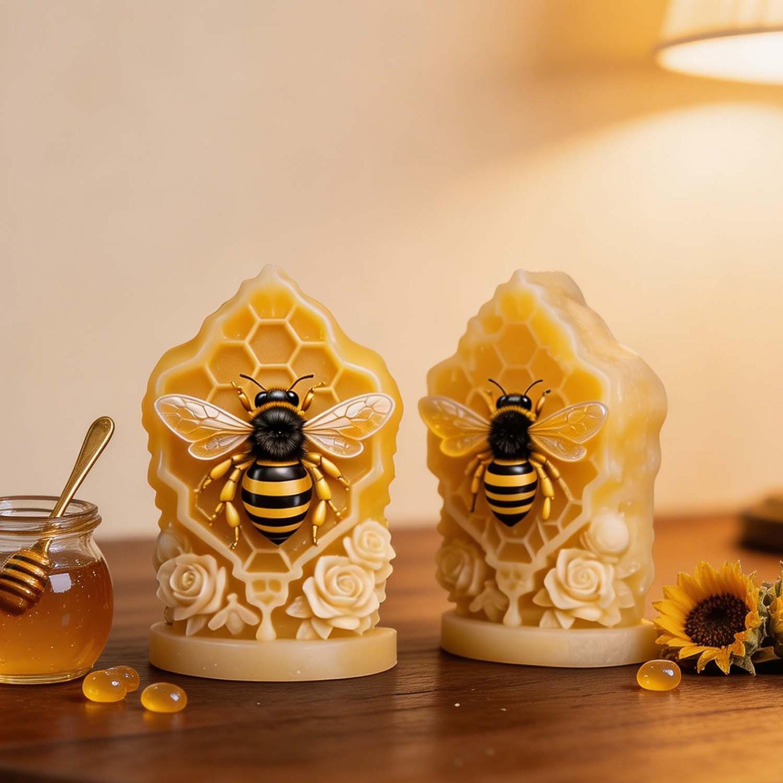 허니콤 실리콘 몰드 3D 꿀벌집 모양 밀랍 몰드 간편  - Candle Supplies Beeswax 리뷰 및 가격