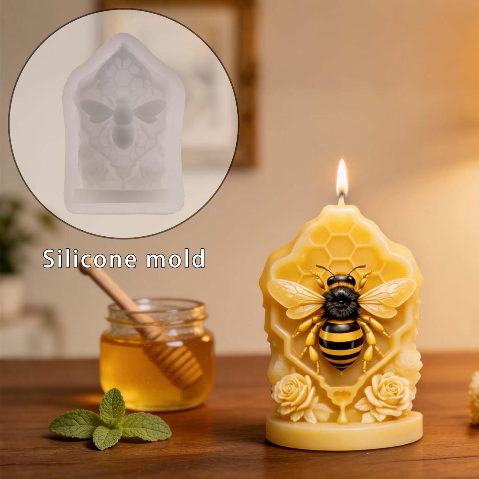 허니콤 실리콘 몰드 3D 꿀벌집 모양 밀랍 몰드 간편  - Candle Supplies Beeswax 리뷰 및 가격