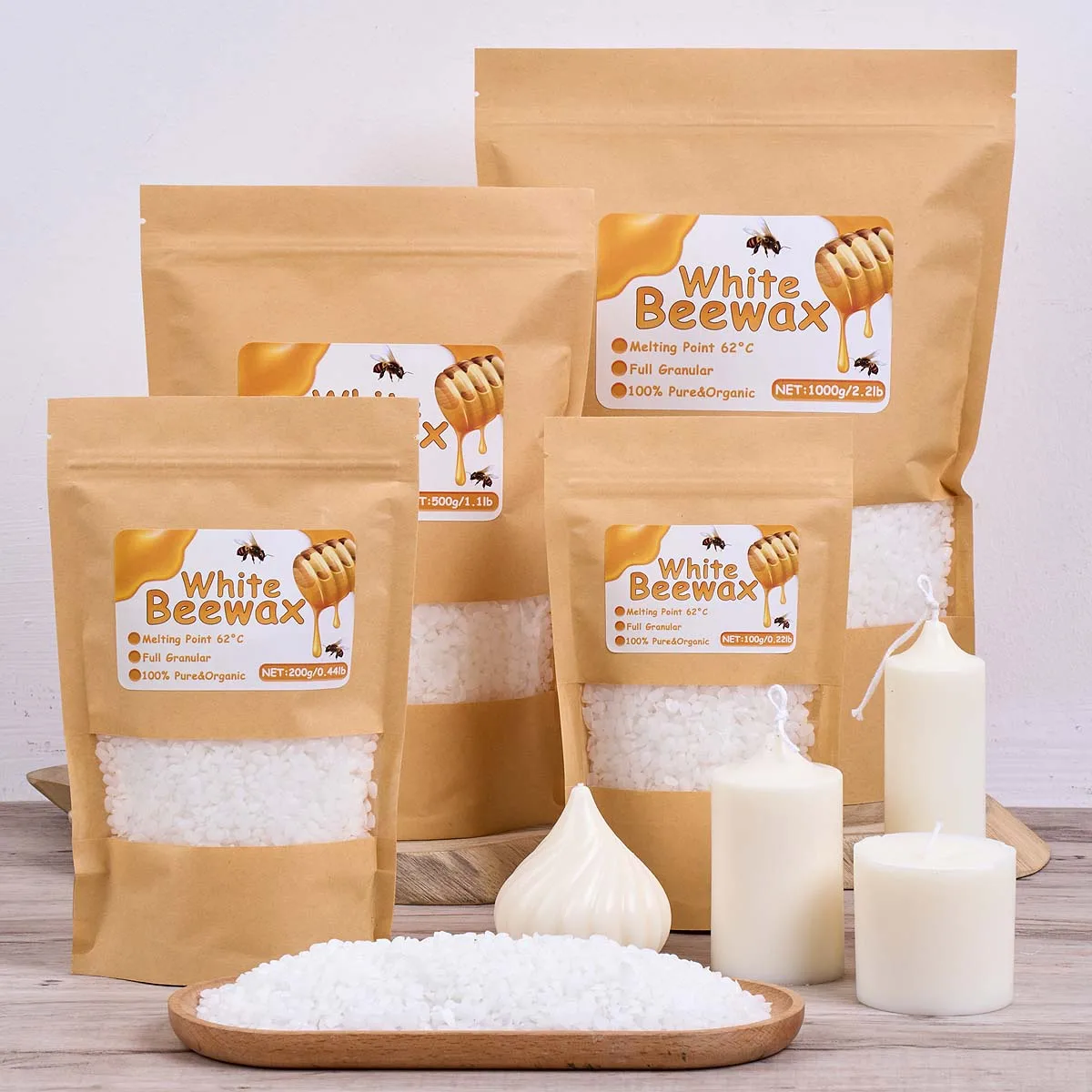 500g 백색 밀랍 DIY 양초 제작 재료 순수 천연  - Candle Supplies Beeswax 리뷰 및 가격