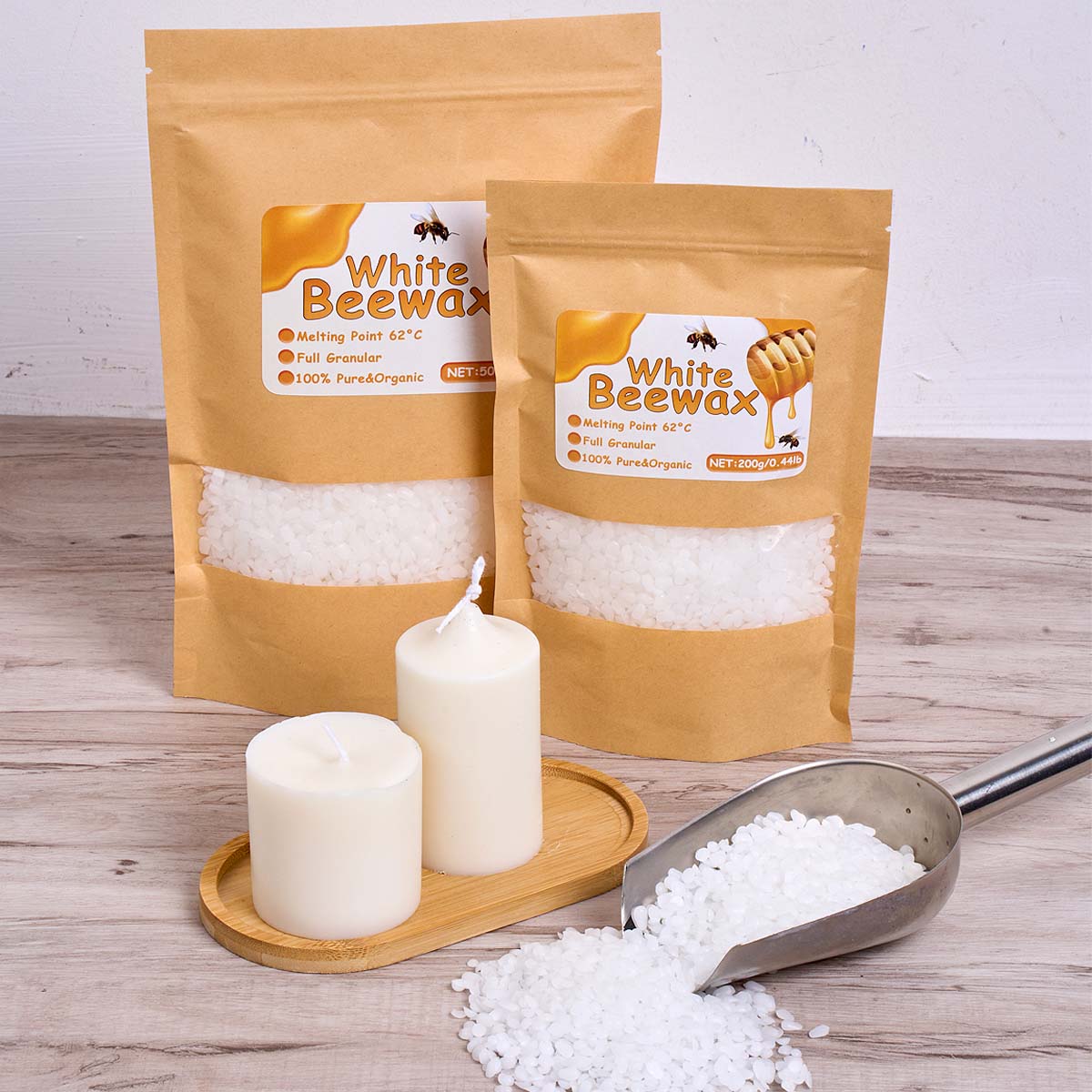 500g 백색 밀랍 DIY 양초 제작 재료 순수 천연  - Candle Supplies Beeswax 리뷰 및 가격