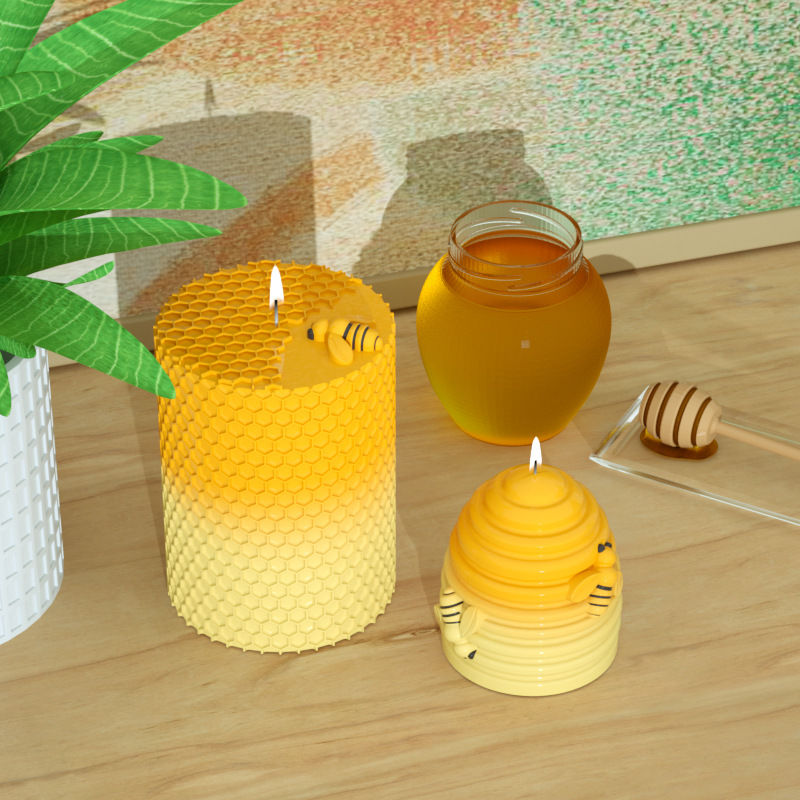 양초 실리콘 금형, 3D 꿀벌 벌집 양초 만들기 용품, - Candle Supplies Beeswax 리뷰 및 가격