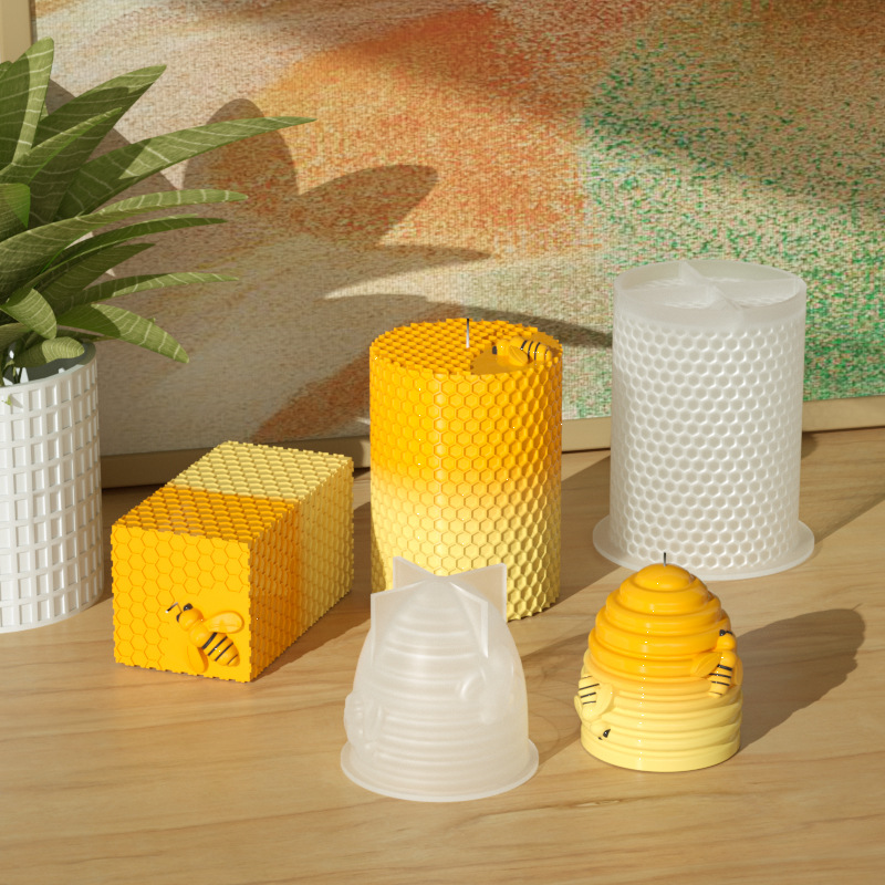 양초 실리콘 금형, 3D 꿀벌 벌집 양초 만들기 용품, - Candle Supplies Beeswax 리뷰 및 가격