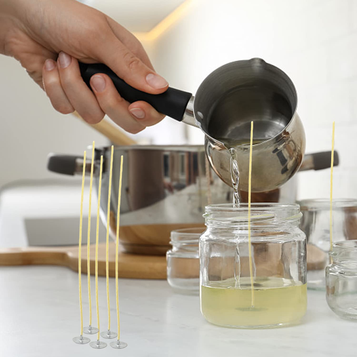 100Pcs 밀랍 양초 심지 9-20cm 100% 천연 - Candle Supplies Beeswax 리뷰 및 가격
