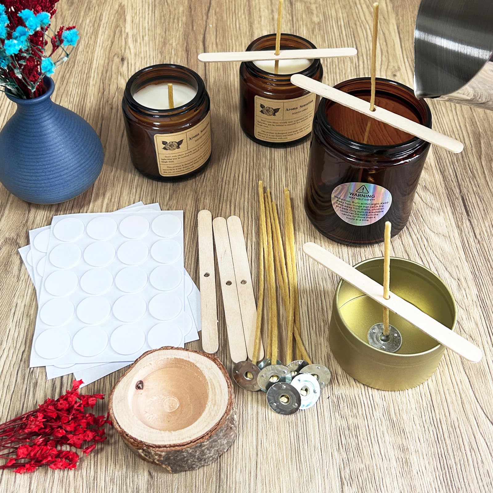 100Pcs 밀랍 양초 심지 9-20cm 100% 천연 - Candle Supplies Beeswax 리뷰 및 가격