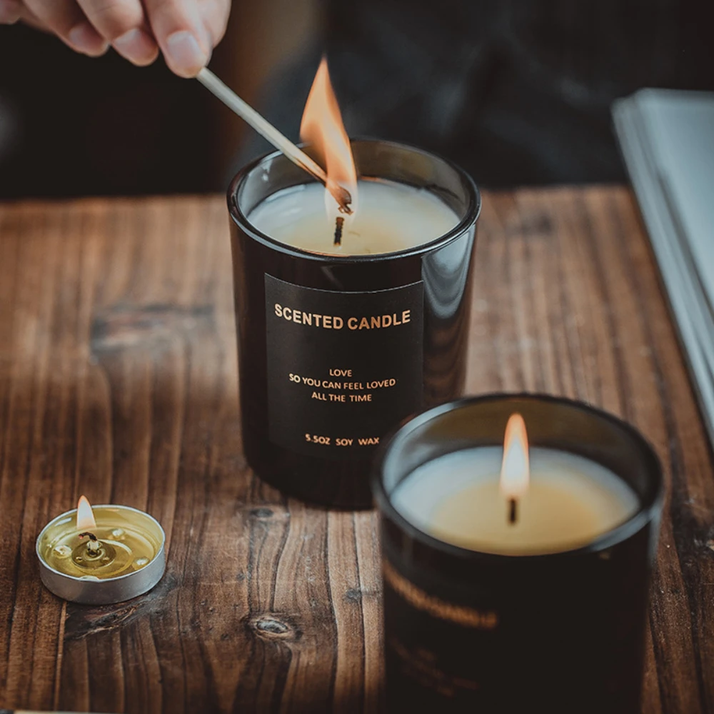럭셔리 유리 캔들 항아리, 블랙 화이트 유리 캔들 홀더 - Luxury Candle Supplies Jars 리뷰 및 가격