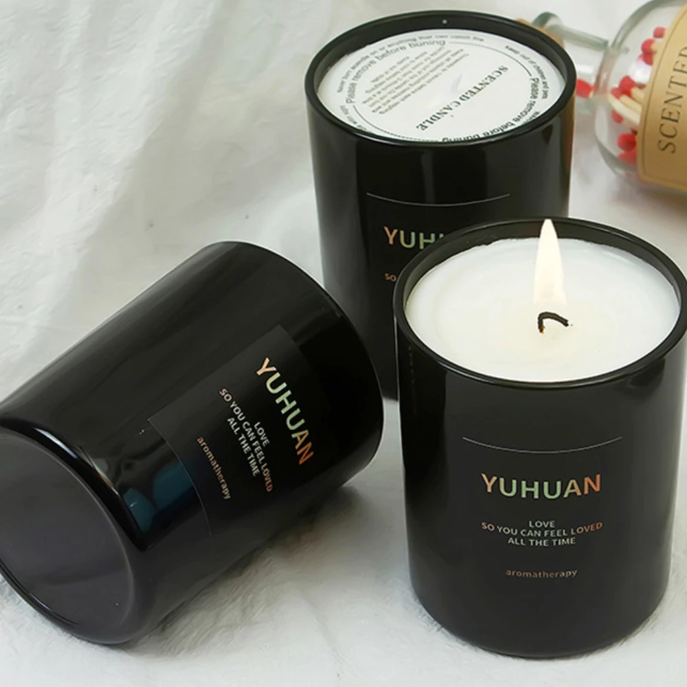 럭셔리 유리 캔들 항아리, 블랙 화이트 유리 캔들 홀더 - Luxury Candle Supplies Jars 리뷰 및 가격