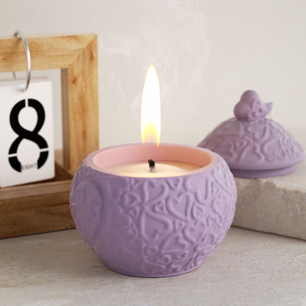 뚜껑 실리콘 몰드와 꽃 양각 스토리지 박스 DIY 공예 - Candle Vessel Supplies 리뷰 및 가격