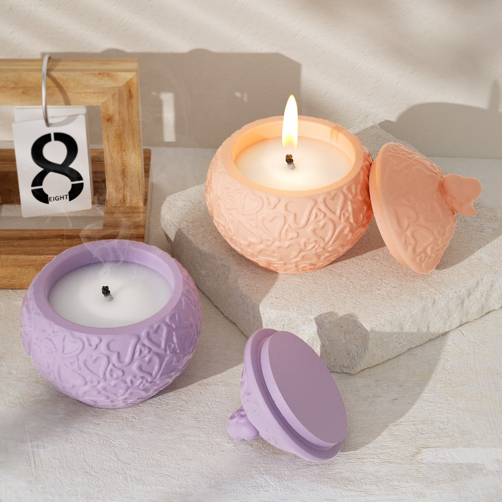 뚜껑 실리콘 몰드와 꽃 양각 스토리지 박스 DIY 공예 - Candle Vessel Supplies 리뷰 및 가격