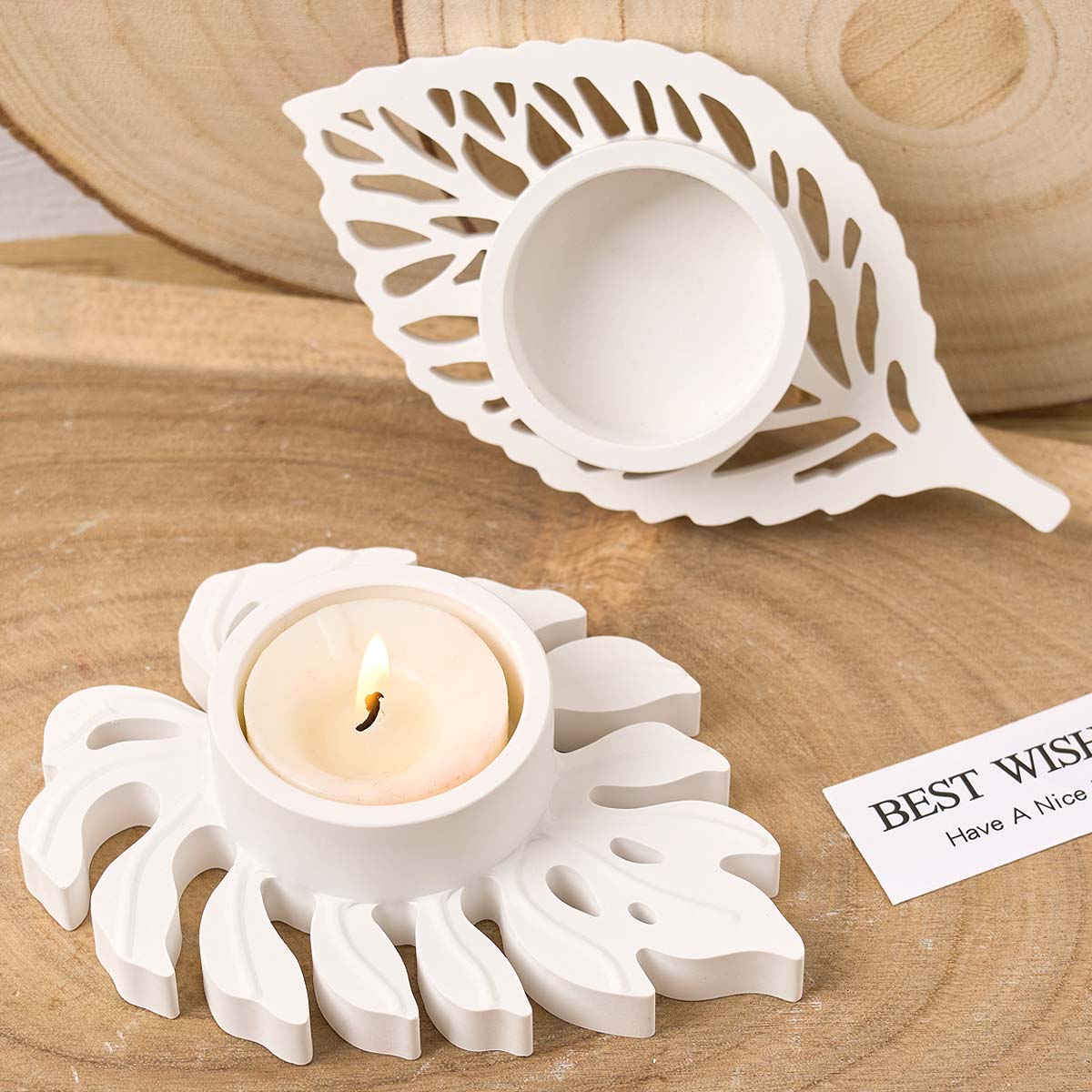 나뭇잎 촛대 실리콘 몰드 DIY 수제 잎 Tealigh - Candle Quotes 리뷰 및 가격
